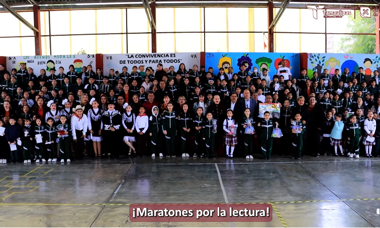 Con la Estrategia Nacional de Lectura, implementada por la presidenta Claudia Sheinbaum Pardo, se realizan lecturas colectivas que refuerzan el hábito lector y la formación integral de niñas, niños y adolescentes.